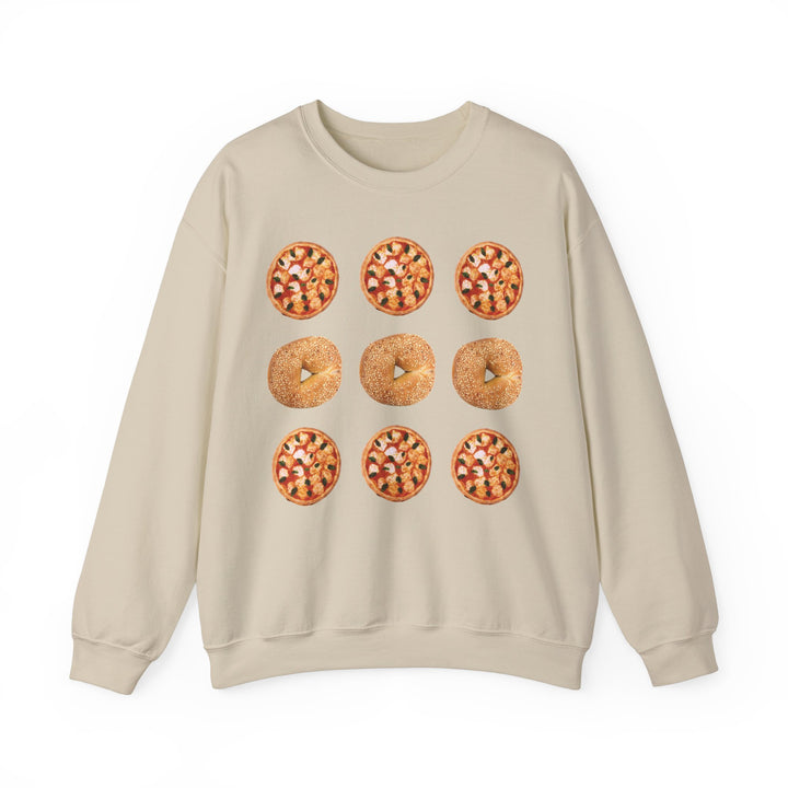 Pizza and Bagels Crewneck Sweatshirt