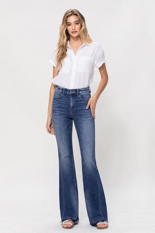 High Rise Flare Denim