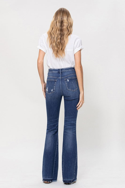 High Rise Flare Denim