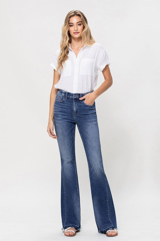 High Rise Flare Denim