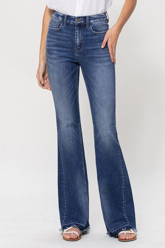 High Rise Flare Denim