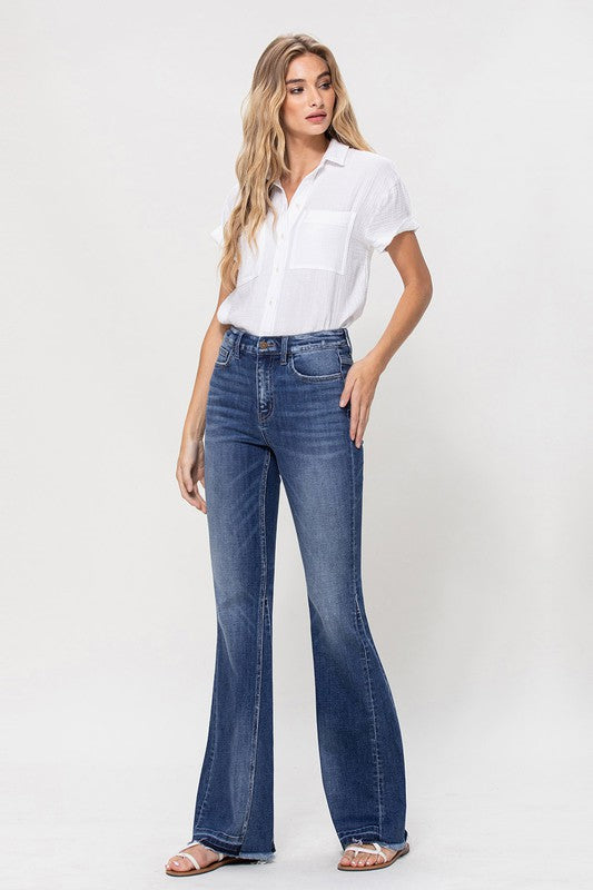 High Rise Flare Denim