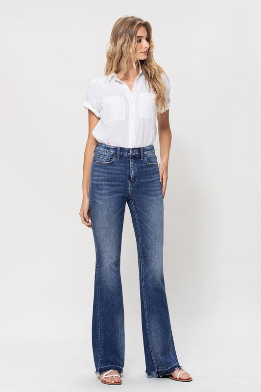 High Rise Flare Denim