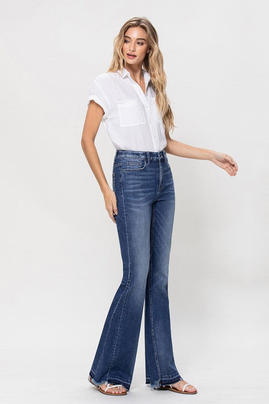 High Rise Flare Denim